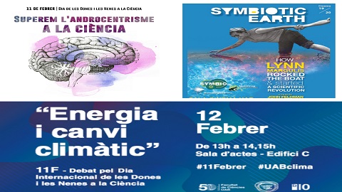 Cartell de la commemoració del dia Internacional de la Dona i la Nena a la Ciència